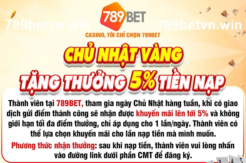 789bet km chủ nhật vàng